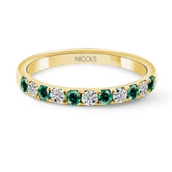 Anillo Diamantes Esmeralda Azalea