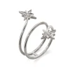 Anillo Diamantes Estrella Fugaz Cola Doble Little Details
