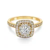 Anillo Diamantes Gardenia 0.78 Oro Amarillo
