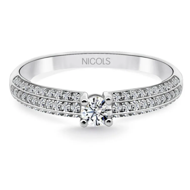 Anillo Diamantes Grace Oro Blanco