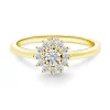 Anillo Diamantes Margarita 0.20 Oro amarillo
