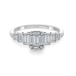Anillo Diamantes Minerva 0.65Ct Oro Blanco