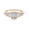 Anillo Diamantes Minerva 0.65Ct Oro Rosa
