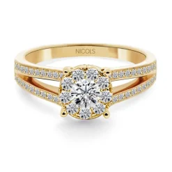 Anillo Diamantes Noa 0.68 Oro Amarillo