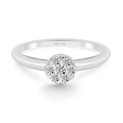 Anillo Diamantes Pasion de Diamantes 0.23 Oro Blanco