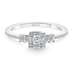 Anillo Diamantes Princess 0.33 Ct
