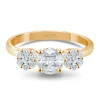 Anillo Diamantes Rosetón Diamond Classic