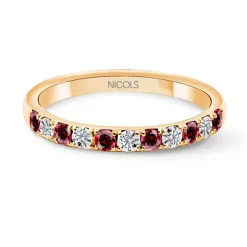 Anillo Diamantes Rubi Azalea