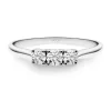 Anillo Diamantes Trilogy 0.50 Ct Oro Blanco