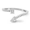 Anillo Diamantes Tu y yo Jasmine Oro Blanco