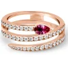 Anillo Diamantes y Rubí Delicia