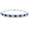 Anillo Diamantes Zafiro Azalea 0.12 Oro Blanco