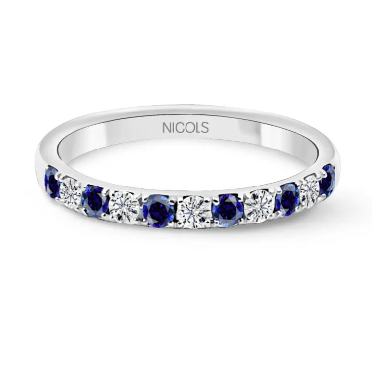 Anillo Diamantes Zafiro Azalea