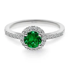 Anillo Esmeralda Clavel 0.60