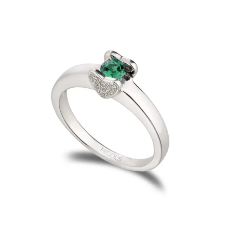 Anillo Esmeralda Love Heart