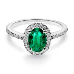 Anillo Esmeralda Orla Dalia 0.90