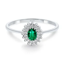 Anillo Esmeralda Oval Detail