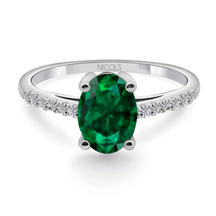Anillo Esmeralda verde Lola 1.50