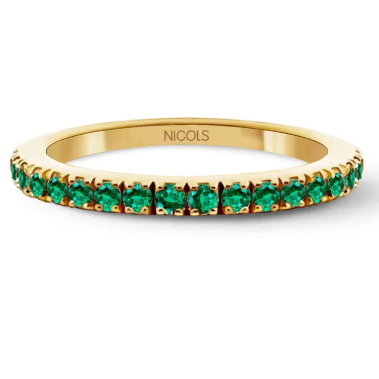 Anillo Esmeraldas Dafne Band