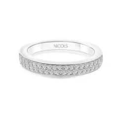 Anillo Media Alianza Diamantes Azalea 0.35 Ob