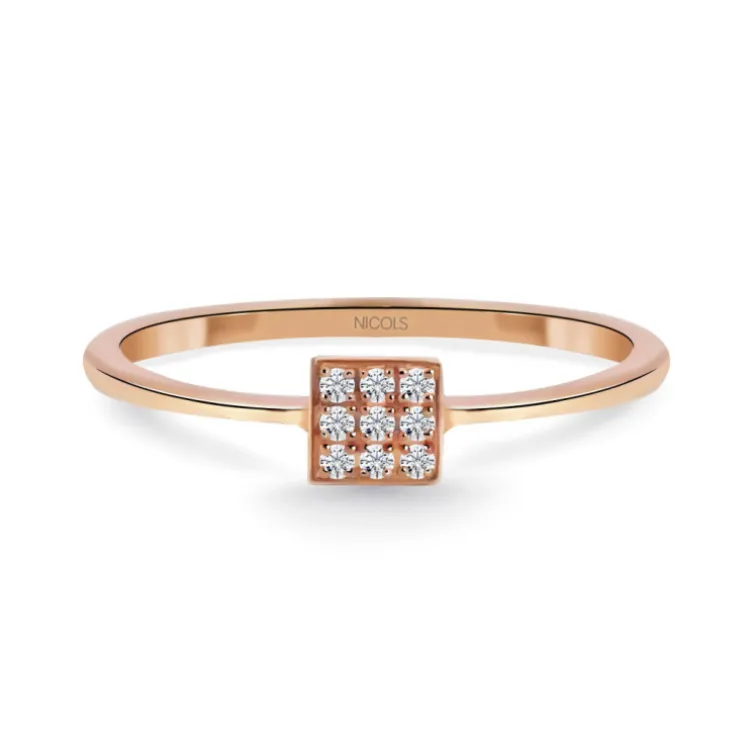 Anillo Mumite Diamantes oro rosa