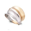 Anillo Oro Basic Gold Dos Bandas Convexas