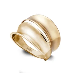 Anillo Oro Basic Gold Dos Bandas Convexas