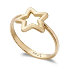 Anillo Oro Basic Gold Estrella Fina