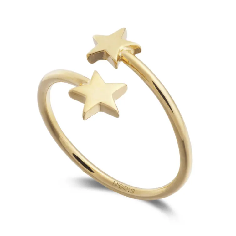 Anillo Oro Basic Gold Estrella Tu Yo