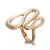 Anillo Oro Basic Gold Latigo Cuatro Ondas