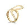 Anillo Oro Basic Gold Latigo Enfrentado Unido
