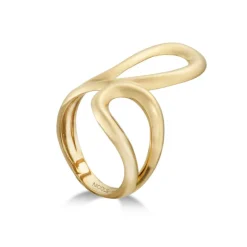 Anillo Oro Basic Gold Latigo Enfrentado Unido