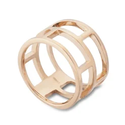 Anillo Oro Basic Gold Pulgar 8 Huecos Cuadrado