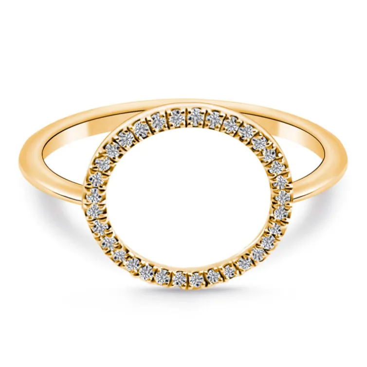 Anillo Oro Circulo Mini Details