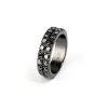 Anillo Oro Diamantes Negros Black Power