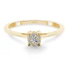 Anillo Oro Diamantes Rosetón Detail