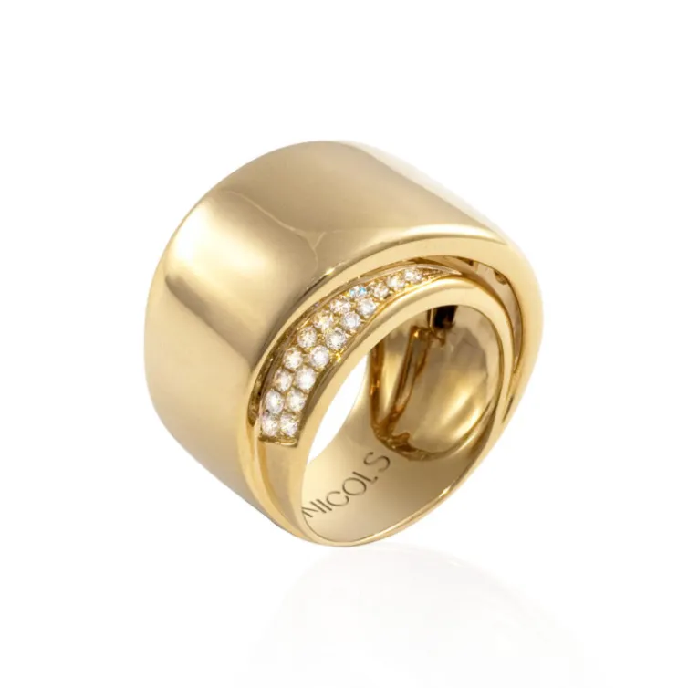 Anillo Oro Diamantes Tierra Ardiente