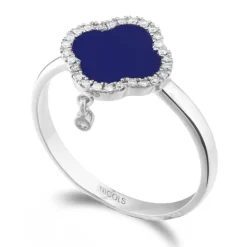 Anillo Oro Lapislazuli Opaque Stones