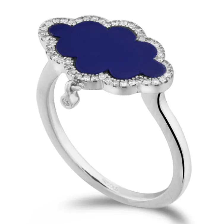 Anillo Oro Lapislazuli Opaque Stones