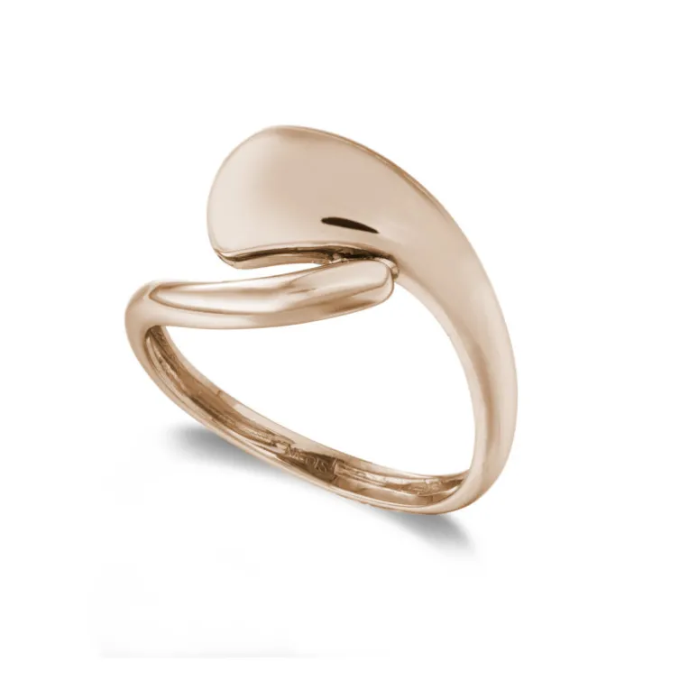 Anillo Oro Minimalista Banda Tu y Yo