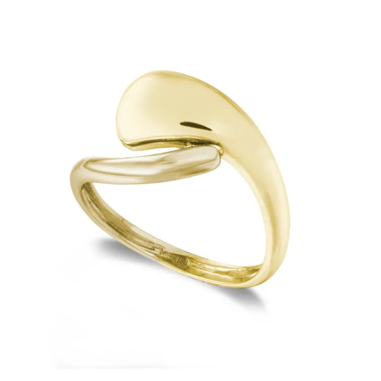 Anillo Oro Minimalista Banda Tu y Yo