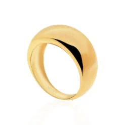 Anillo Oro Minimalista Media Caña Alta 9mm