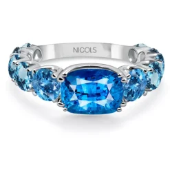 Anillo Oro Topacios Rainbow