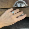Anillo Oro Zircon Azul Sello Baguette
