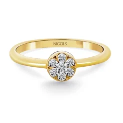 Anillo Pasión de Diamantes 0.15 Oro Amarillo