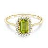 Anillo Peridoto y Diamantes Candy