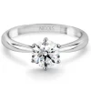 Anillo Platino solitario diamante 0,10 a 0,70 Ct. Alexia