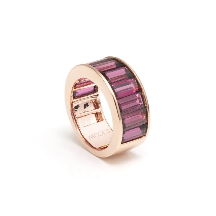 Anillo Rodolita Flúor
