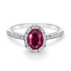 Anillo Rubí Oval y Diamantes Colour Oval
