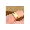 Anillo Sello Oro Mujer Small Square